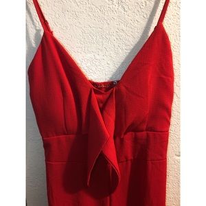 Red jumpsuit